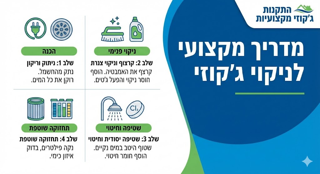 איך לנקות ג'קוזי