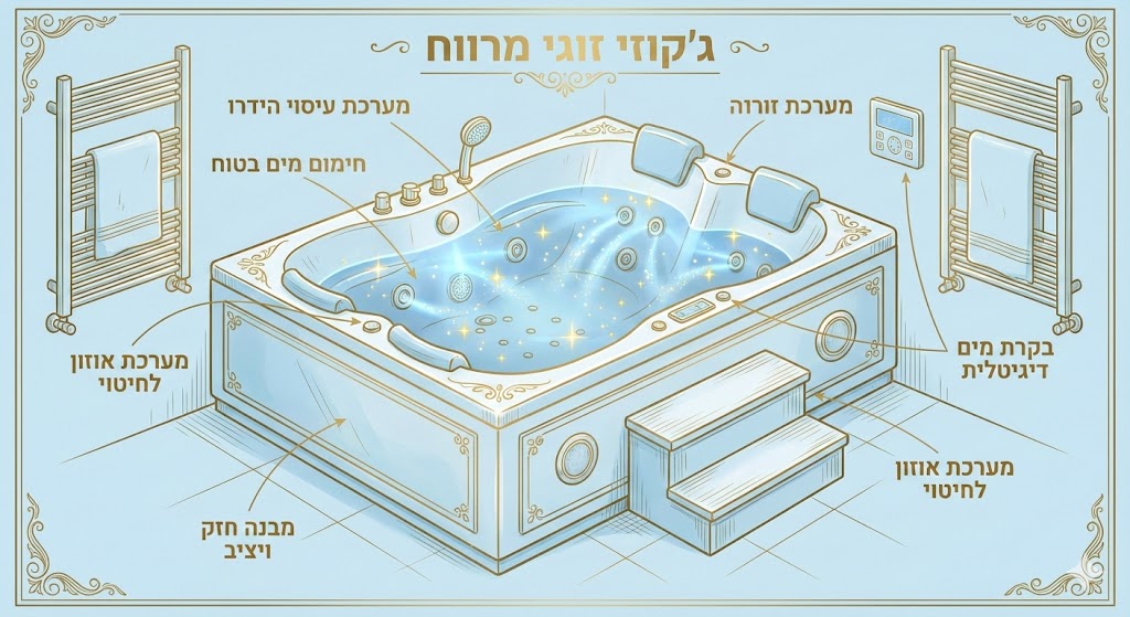 ג'קוזי אמבטיה זוגי